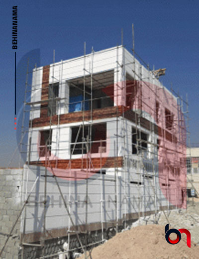 نمای ترکیبی سبک در هشتگرد