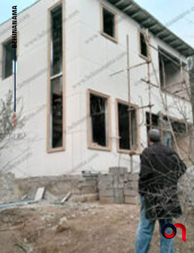 نمای ترکیبی سمنت برد و EPS در رودسر