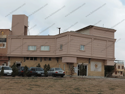 بازسازی نمای رستوران در شکوهیه قم