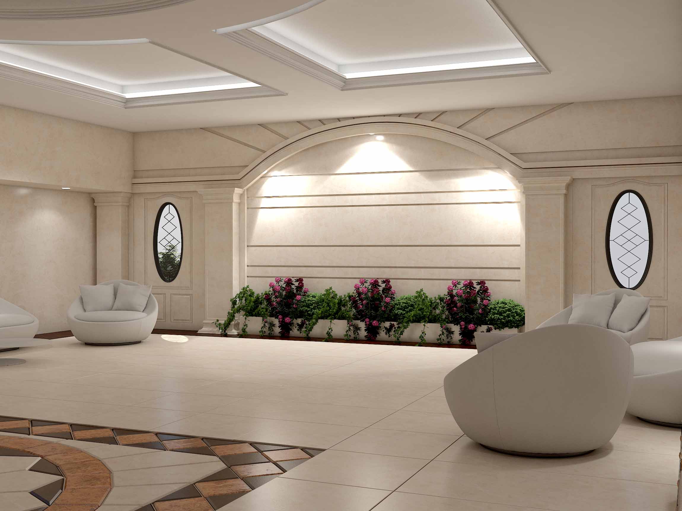 کاشی کاری دیوارهای ساختمان