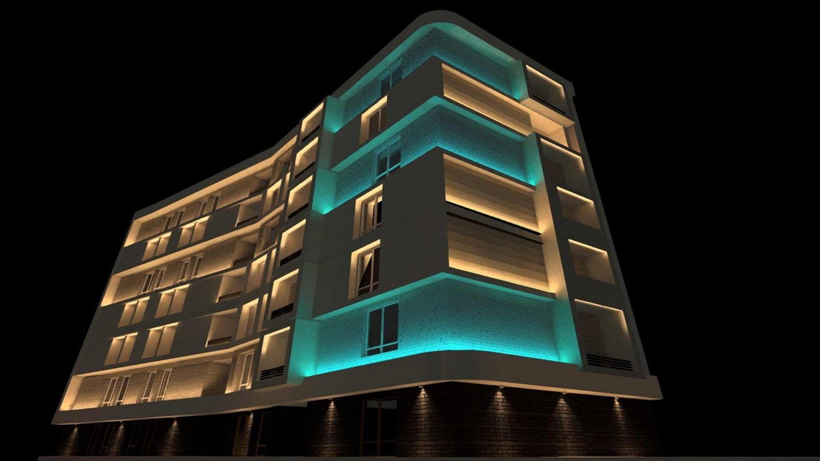 اصول نورپردازی نمای ساختمان مسکونی