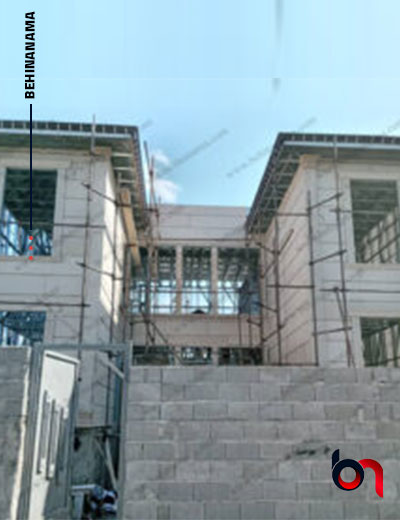 نمای سبک سازه ال اس اف در رودسر