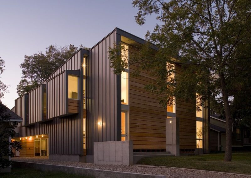 Steps in Constructing a Wooden Building Facade