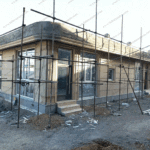 نمای ساختمان اداری یک طبقه در کرمانشاه