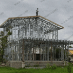 Реализация фасада конструкции ЛСФ в монастыре.