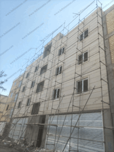 اجرای نمای ساختمان پیش ساخته سبک در زنجان