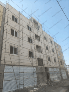 اجرای نمای ساختمان پیش ساخته سبک در زنجان