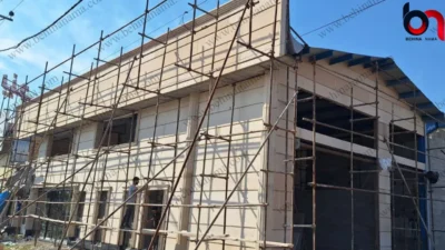 نمای سوله با ابزار پیش ساخته در رشت 3