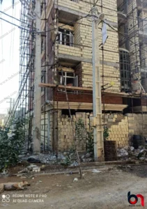 نمای ترکیبی آجر و ابزار سبک درچابهار 3