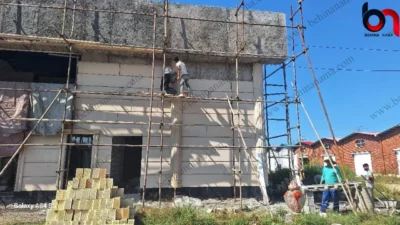 نمای سوله با ابزار پیش ساخته در رشت