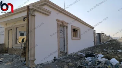 اجرای نمای سوله کارخانه درشهرک شکوهیه قم 9