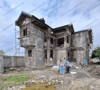 نمای ترکیبی ویلای لوکس در صومعه سرا