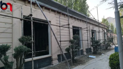 نمای تالار با ابزار سبک 