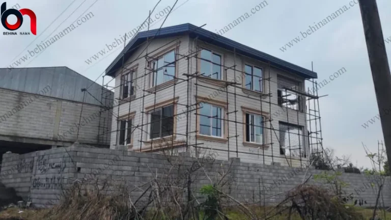 نمای سبک ویلا با سازه lsf در شلمان گیلان 1