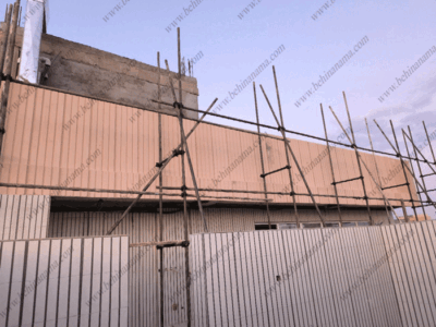 نمای مدرن با ابزار سبک و پیش ساخته در زاهدان