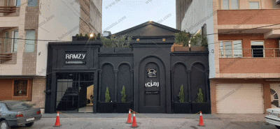 نمای کلاسیک کافه پیش ساخته و سبک در کرمان