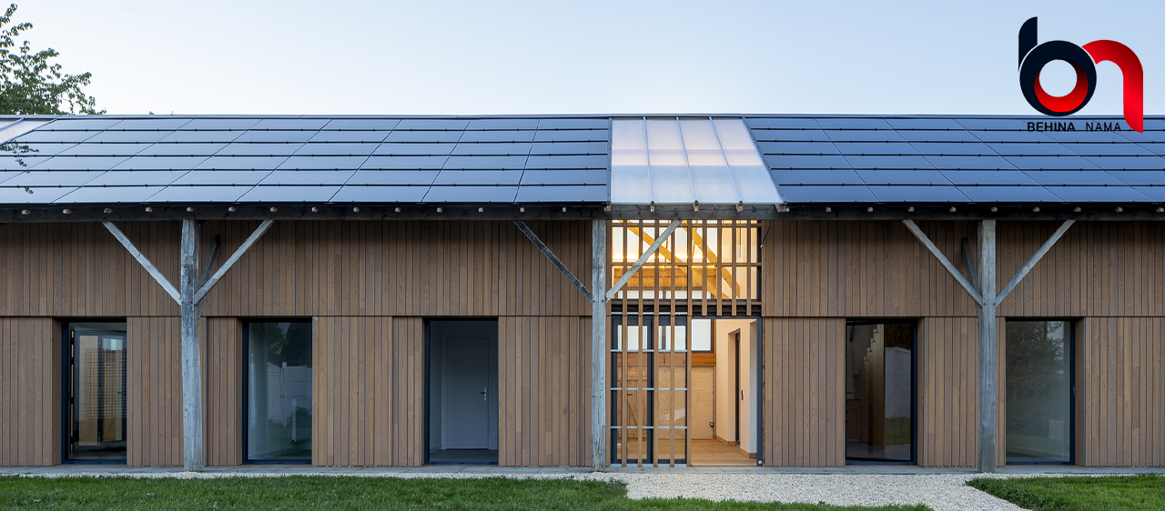 طراحی نمای سوله صنعتی