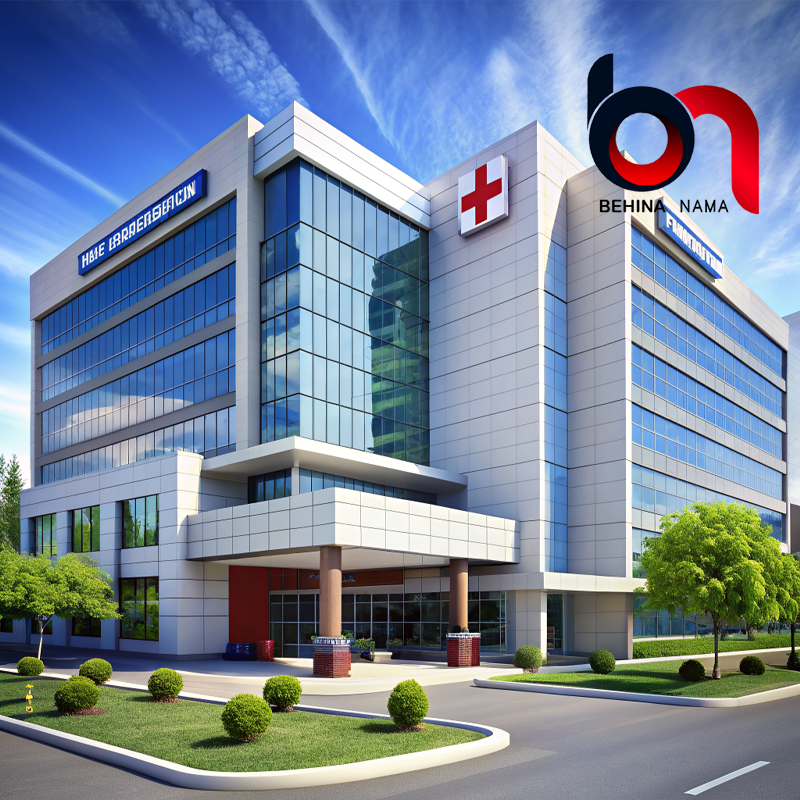 طراحی نمای بیمارستان