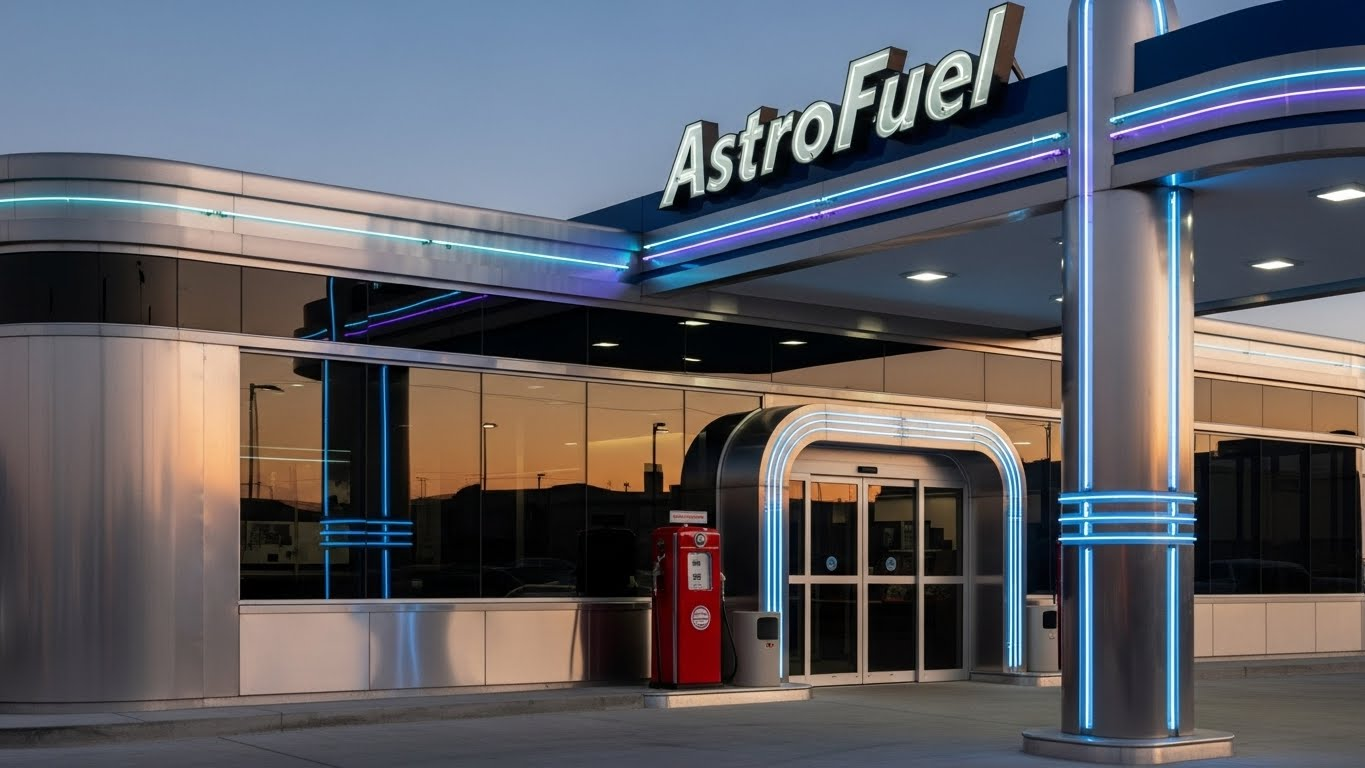 چالش های طراحی نمای پمپ بنزین