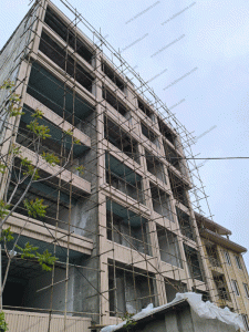 نمای مدرن آپارتمان مسکونی پلی استایرن در چابکسر